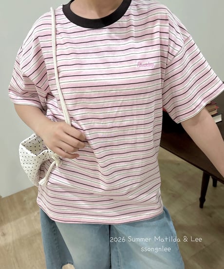 40[予約]matilda&lee slow border tee