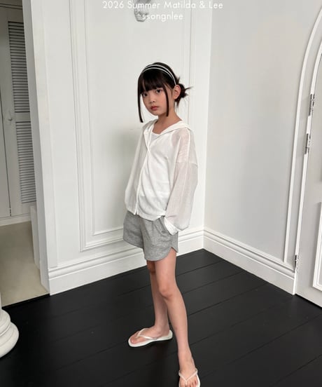 90[予約]matilda&lee summer hooded cardigan