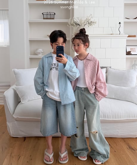 85[予約]matilda&lee joy check shirt