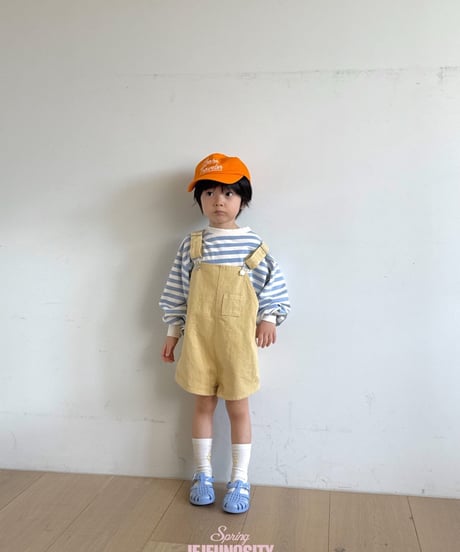 42[予約]jejeunosity cotton berry short overalls