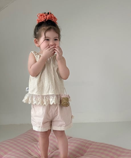 38[予約]mydaughter lace summer two-piece set
