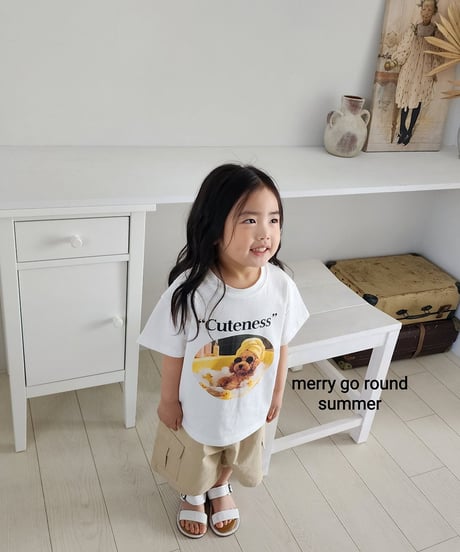 42[予約]merry go round summer print tee