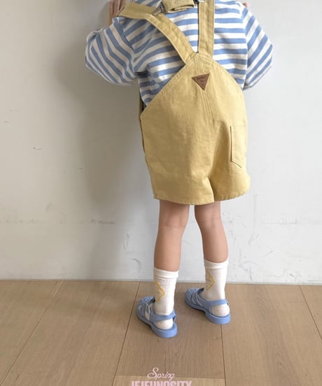 42[予約]jejeunosity cotton berry short overalls