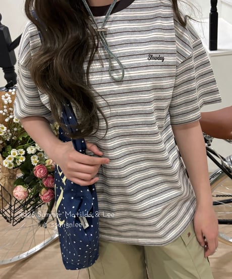 40[予約]matilda&lee slow border tee