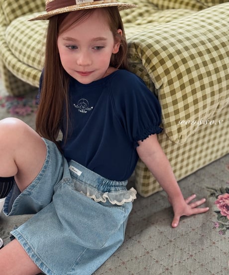 11[予約]poisson lalla lace short denim