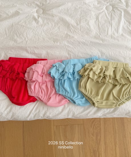 102[予約]ninibello pepper frill bloomers(baby)