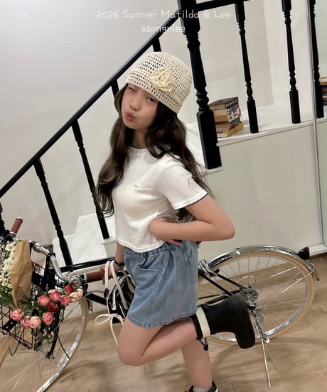 9[予約]matilda&lee eyelet pincoat tee