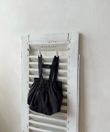 54[予約]monbebe linen suspender shorts