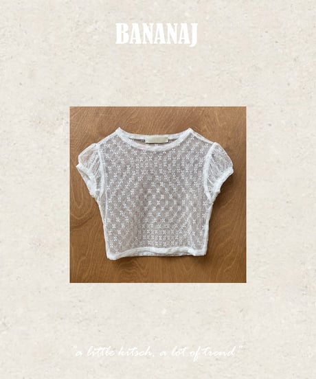 63[予約]BANANAJ miu lace top