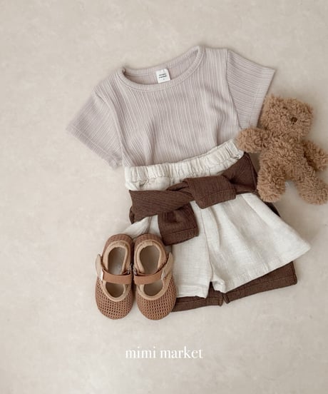 22[予約]mimi market linen short