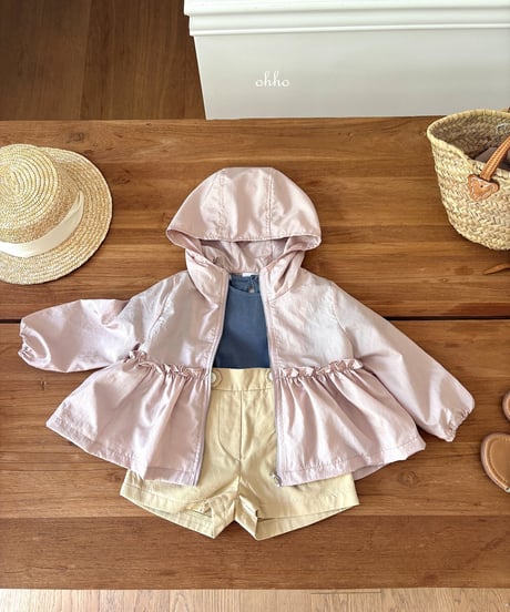6[予約]ohho summer frill windbreaker