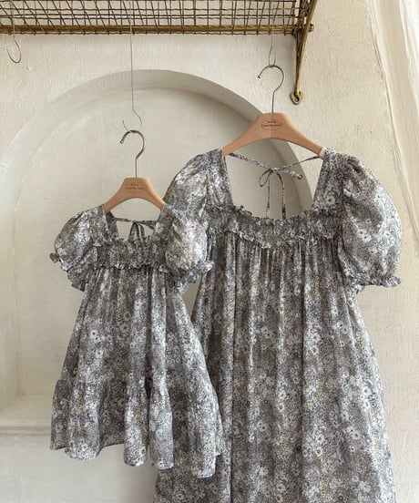 108[予約]monbebe chambray flower ops