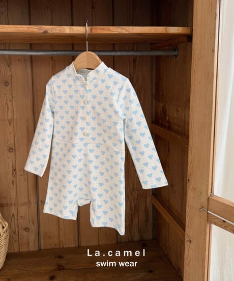 25[予約]La.camel blue heart swimwear