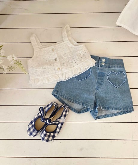 5[予約]mon Atelier lace frill top