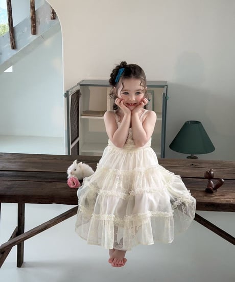 11[予約]aiai blanc lace strap dress
