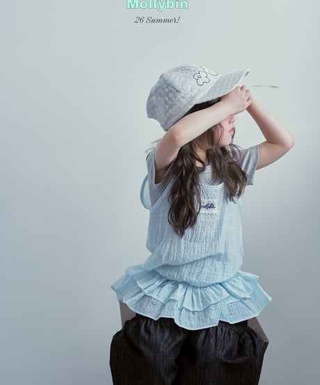 1[予約]Mollybin sally shirring top