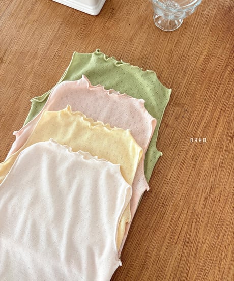 31[予約]ohho eyelet tank top