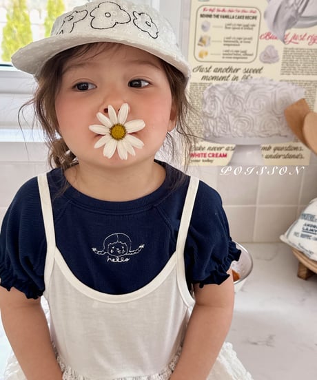 4[予約]poisson girl embroidery tee