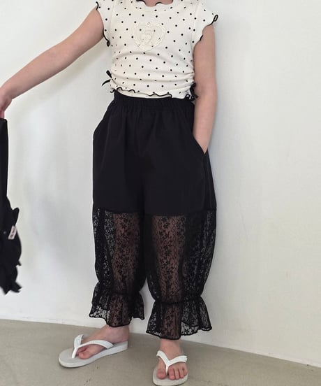 76[予約]ELLYMOLLY maman lace pants