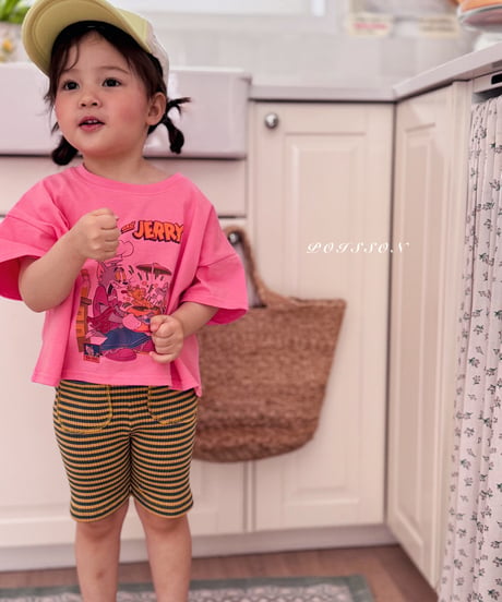 15[予約]poisson border leggings
