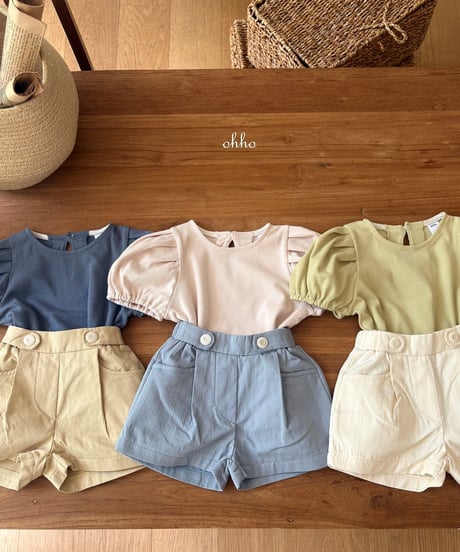 9[予約]ohho vanilla puff short sleeve tee