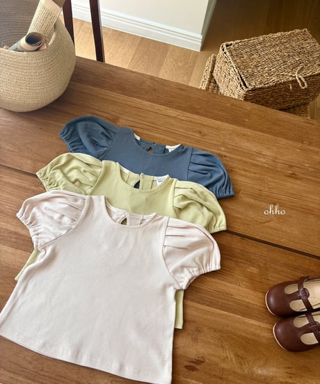 9[予約]ohho vanilla puff short sleeve tee