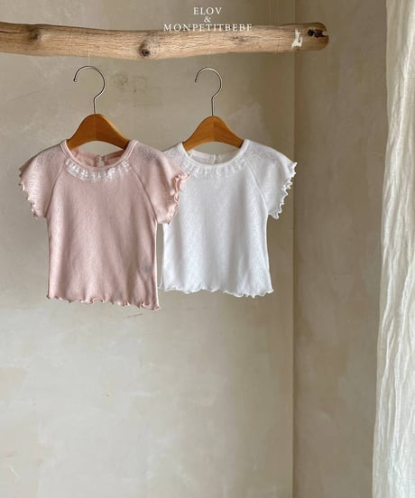 2[予約]elov&monpetitbebe nana lace tee