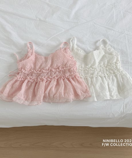 [即納]ninibello garden shirring bustier