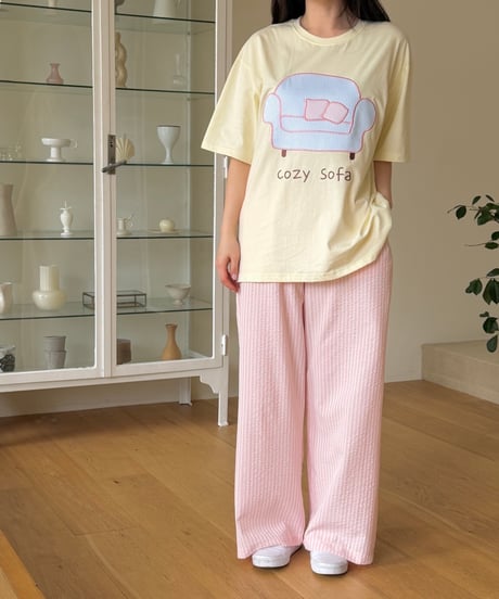 16[予約]ninibello cozy sofa short sleeve t-shirt(adult)