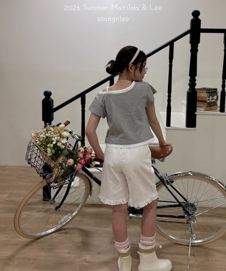 26[予約]matilda&lee layered unbal tee