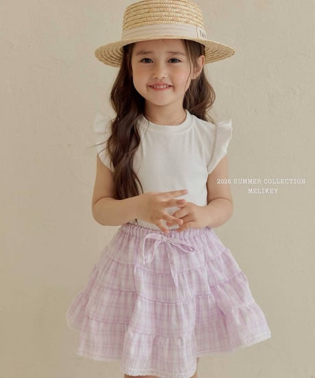 59[予約]melikey macaron frill t-shirt