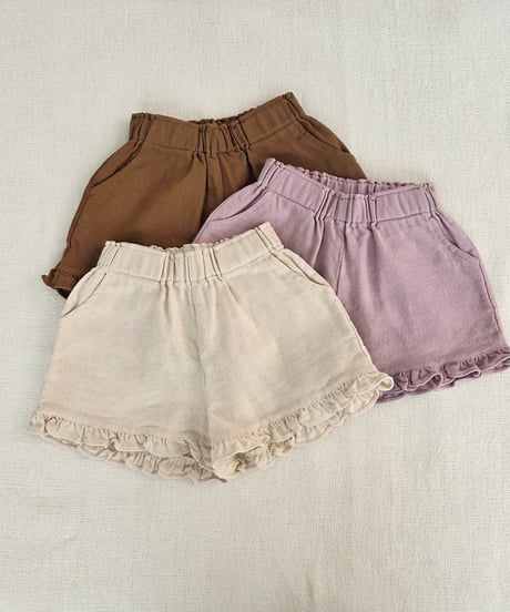 17[予約]mon Atelier summer frill shorts