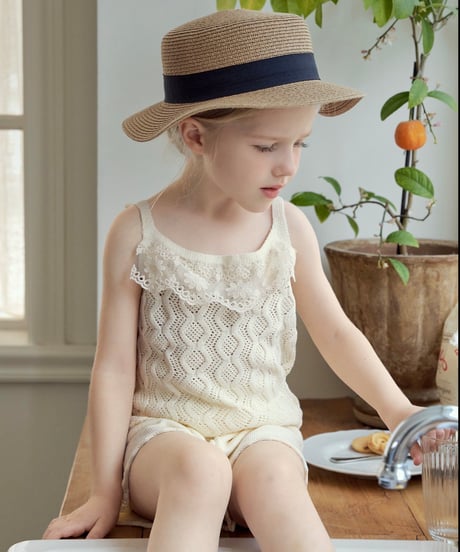 6[予約]Roa pony knit shorts set