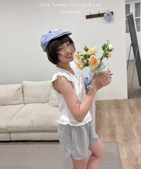 17[予約]matilda&lee eyelet wing tee