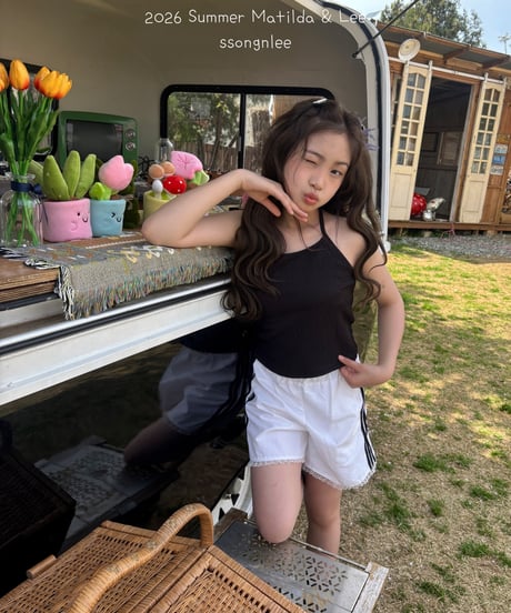 84[予約]matilda&lee crinkle tank top set