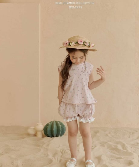 62[予約]melikey bonbon pumpkin pants(flower)