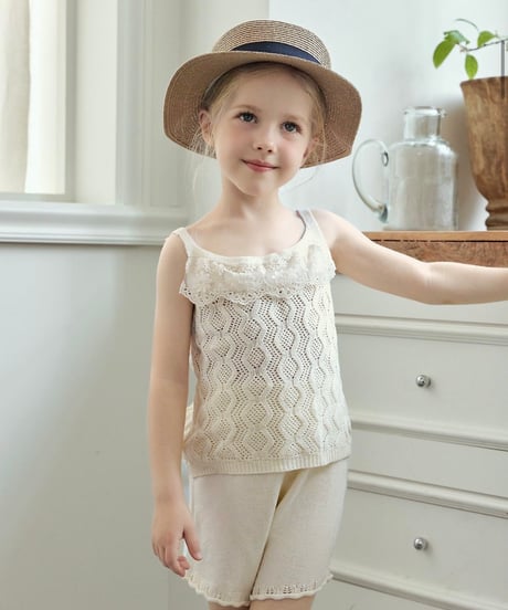 6[予約]Roa pony knit shorts set