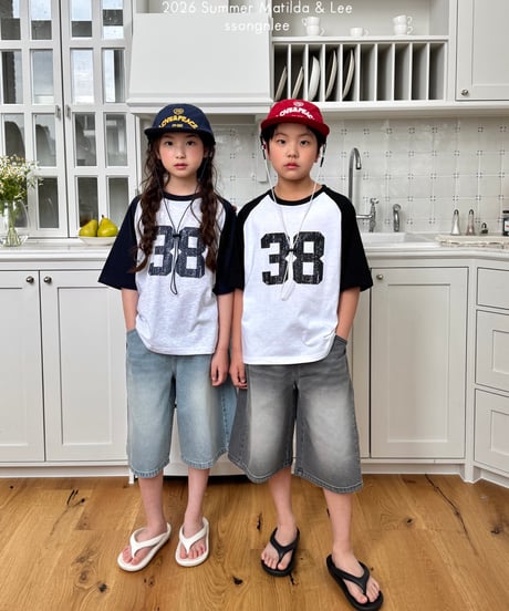47[予約]matilda&lee 38 color block raglan tee