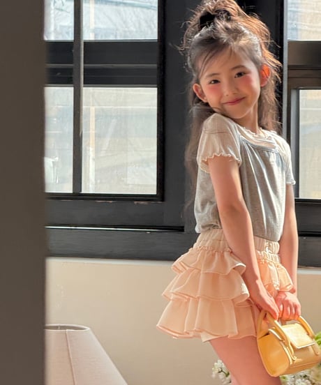 60[予約]ninibello fruit tiered skirt