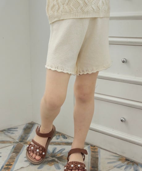 6[予約]Roa pony knit shorts set