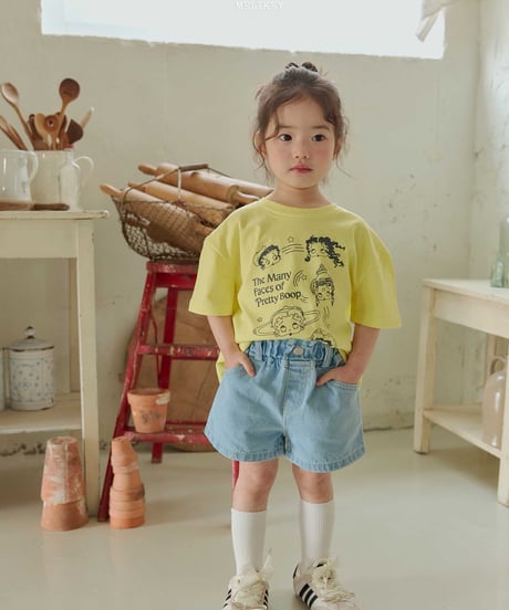 39[予約]melikey heart denim shorts