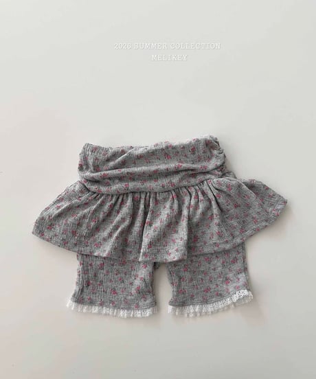 64[予約]melikey shirred 5short skirt leggings