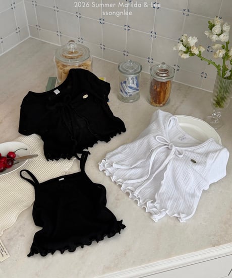 83[予約]matilda&lee wave cardigan set