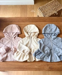 6[予約]ohho summer frill windbreaker