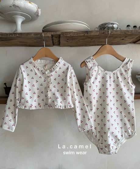 18[予約]La.camel cherry swimwear