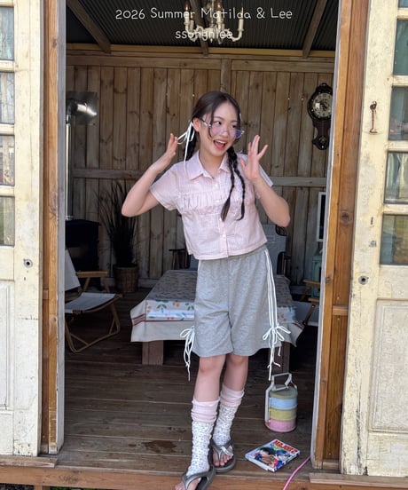 65[予約]matilda&lee 4 line ribbon pants
