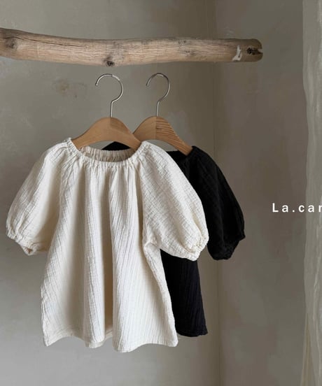 13[予約]La.camel popo blouse
