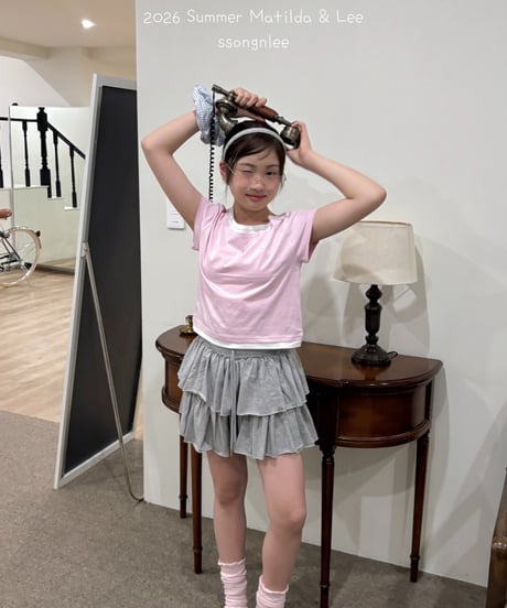 26[予約]matilda&lee layered unbal tee