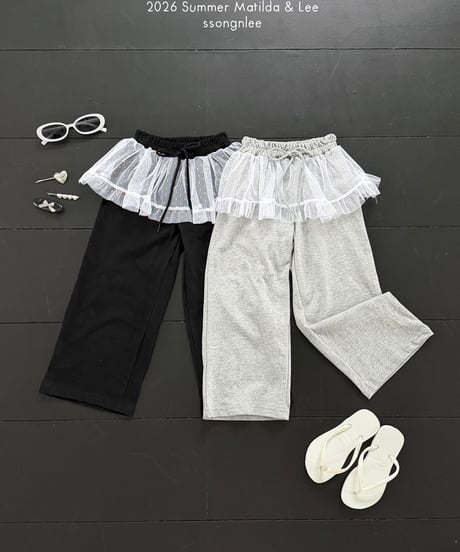 58[予約]matilda&lee lace wide pants