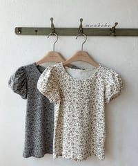 45[予約]monbebe puff flower tee(adult)